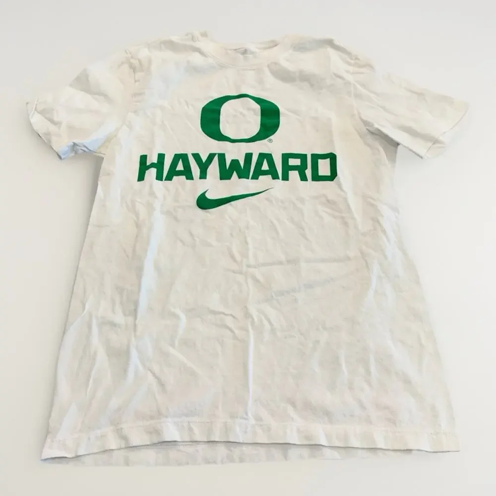 Nike Mens White Oregon Ducks Hayward Field Short Sleeve T-Shirt Size S Small